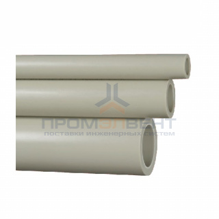 Труба полипропиленовая FV-Plast CLASSIC - 75×12,5 (PN20, штанга 4м, цвет серый)