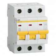 Автоматический выключатель ВА47-29 3Р 40А 4,5кА характеристика D ИЭК (автомат)
