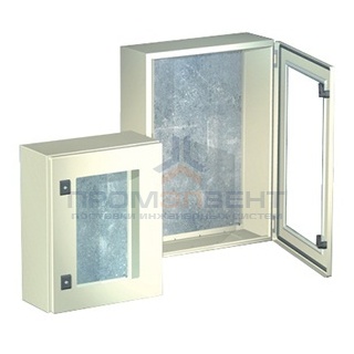 Навесной шкаф CE, с прозрачной дверью, 400 x 300 x 200мм, IP55